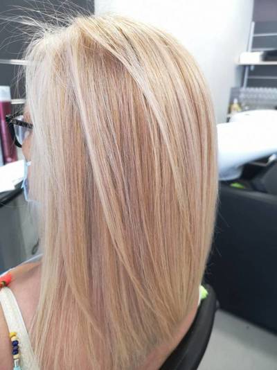 Aplicación color Peluquería Marita Avilés